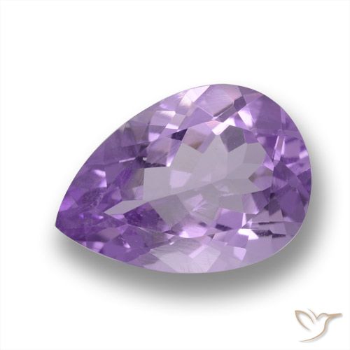 4.69ct 자연스러운 딥 바이올렛 자수정, 배 모양, VVS