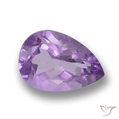 4.31ct 자연스러운 미디엄 바이올렛 자수정, 배 모양, VVS-VS
