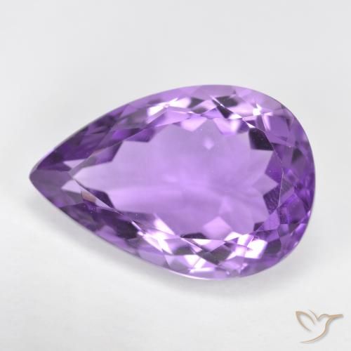 4.63ct 자연스러운 딥 바이올렛 자수정, 배 모양, VVS-VS