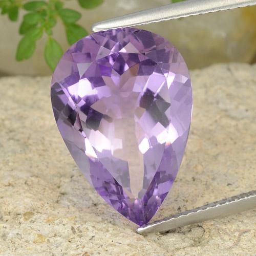 9.43ct 자연스러운 딥 바이올렛 자수정, 배 모양, VVS-VS