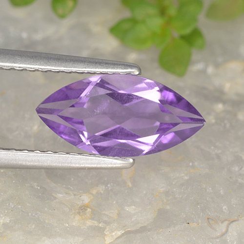 1.49ct 자연스러운 딥 퍼플리쉬 바이올렛 자수정, 보석, VS