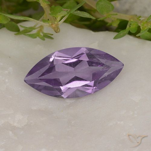 1.58ct 자연스러운 미디엄 바이올렛 자수정, 보석, VS