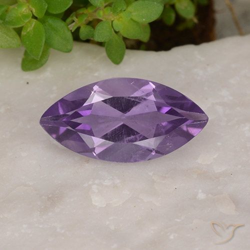 1.61ct 자연스러운 미디엄 바이올렛 자수정, 보석, VS