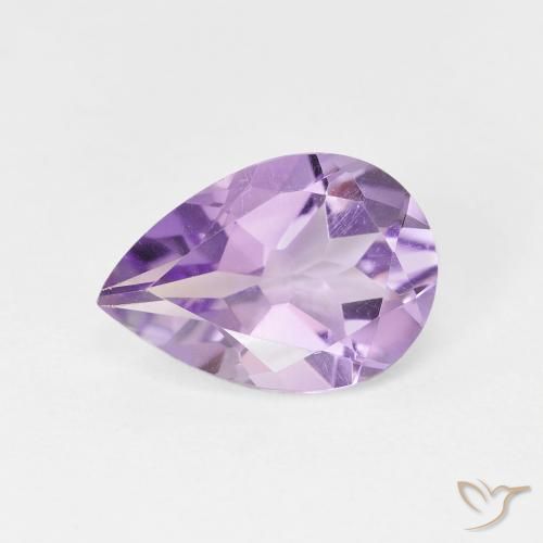 1.63ct 자연스러운 딥 아이리스 바이올렛 자수정, 배 모양, VVS-VS