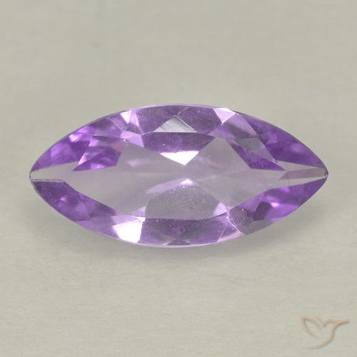 1.26ct 자연스러운 분홍빛이 도는 보라색 자수정, 보석, VS