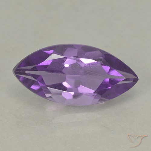 1.55ct 자연스러운 미디엄 바이올렛 자수정, 보석, VS