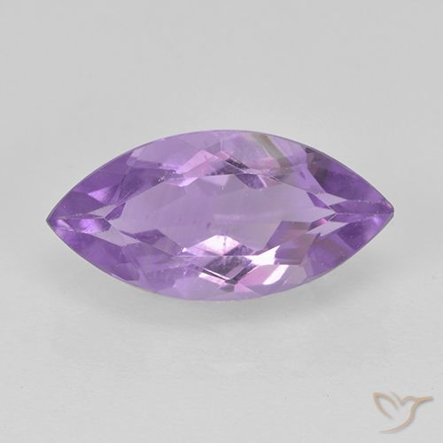 1.43ct 자연스러운 미디엄 바이올렛 자수정, 보석, VS