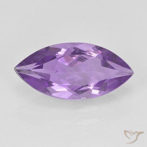 1.39ct 자연스러운 미디엄 바이올렛 자수정, 보석, VS