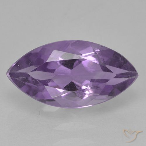 1.82ct 자연스러운 미디엄 바이올렛 자수정, 보석, VS