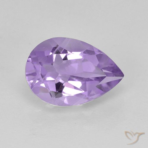 1.78ct 자연스러운 미디엄 바이올렛 자수정, 배 모양, VVS-VS