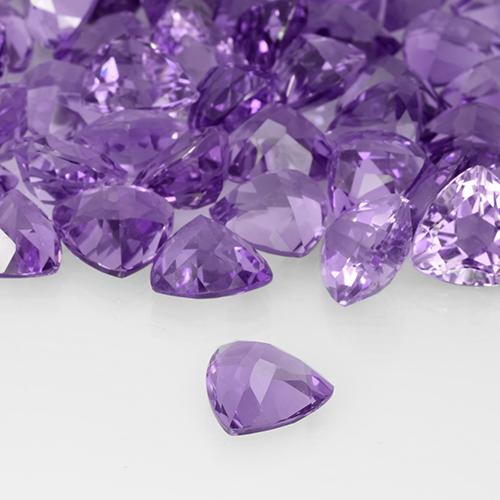 2.96캐럿 천연 딥 바이올렛 자수정, 일조, VS