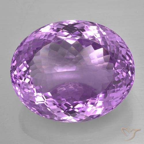 33.35ct 자연스러운 보라색 보라색 자수정, 타원형, IF