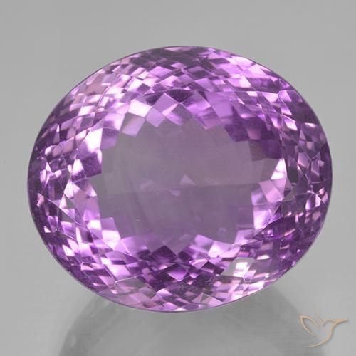 47.87ct 자연스러운 딥 퍼플리쉬 바이올렛 자수정, 타원형, IF