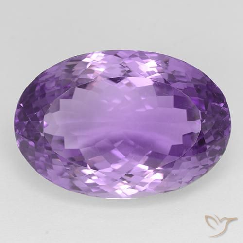 33.30ct 자연스러운 미디엄 다크 퍼플리쉬 바이올렛 자수정, 타원형, IF
