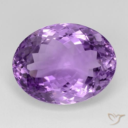 29.02ct 자연스러운 딥 퍼플리쉬 바이올렛 자수정, 타원형, IF