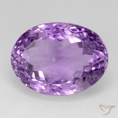 33.57ct 자연스러운 보라색 보라색 자수정, 타원형, IF