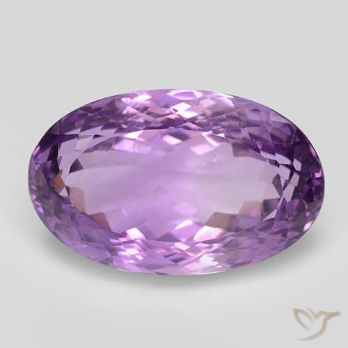 26.39ct 자연스러운 미디엄 퍼플리쉬 바이올렛 자수정, 타원형, VVS