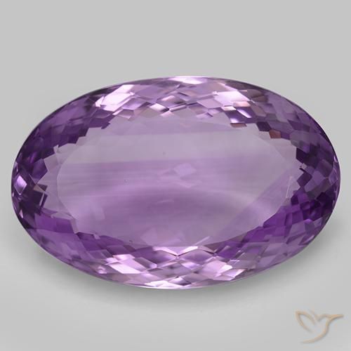33.63ct 자연스러운 미디엄 바이올렛 자수정, 타원형, IF