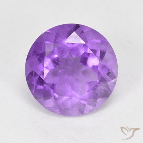 1.78ct 자연스러운 미디엄 바이올렛 자수정, 둥근, VS