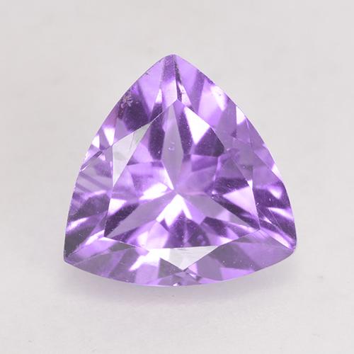 1.59캐럿 천연 미디엄 바이올렛 아메시스트, 트릴리언, 8.2×8.1 mm, VS