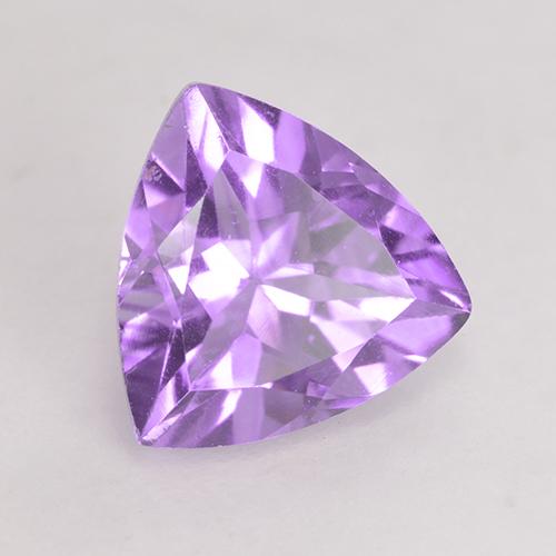 1.59캐럿 천연 미디엄 바이올렛 아메시스트, 트릴리언, 8.2×8.1 mm, VS