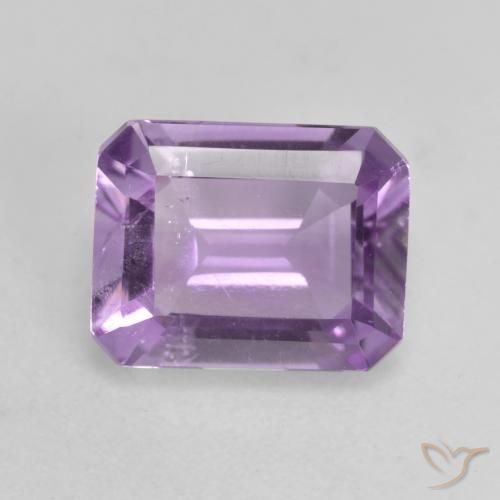 1.81ct 자연스러운 아이리스 바이올렛 자수정, 에메랄드 컷, VS