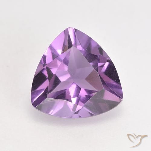 1.61ct 자연스러운 분홍빛이 도는 보라색 자수정, 일조, VS