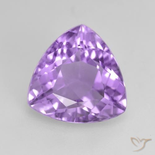 3.00ct 자연스러운 분홍빛이 도는 보라색 자수정, 일조, VS