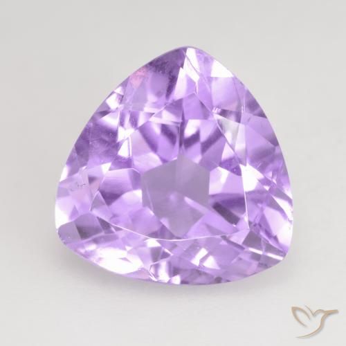 2.97ct 자연스러운 밝은 분홍빛이 도는 보라색 자수정, 일조, VVS-VS