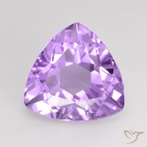 2.90ct 자연스러운 밝은 분홍빛이 도는 보라색 자수정, 일조, VVS-VS