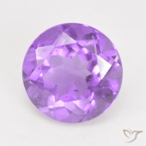 1.17ct 자연스러운 라이트 바이올렛 자수정, 둥근, VS