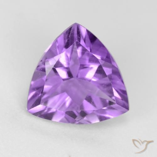 2.25ct 자연스러운 딥 퍼플리쉬 바이올렛 자수정, 일조, VVS-VS