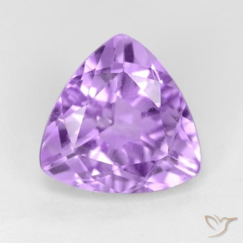 2.91ct 자연스러운 라이트 바이올렛 자수정, 일조, VS
