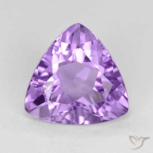 2.62ct 자연스러운 분홍빛이 도는 보라색 자수정, 일조, VS