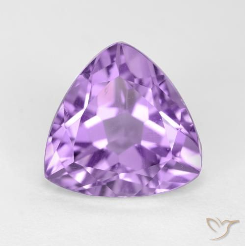 3.10ct 자연스러운 분홍빛이 도는 보라색 자수정, 일조, VS