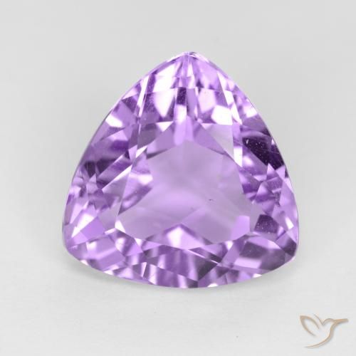 2.98ct 자연스러운 미디엄 바이올렛 자수정, 일조, VVS-VS