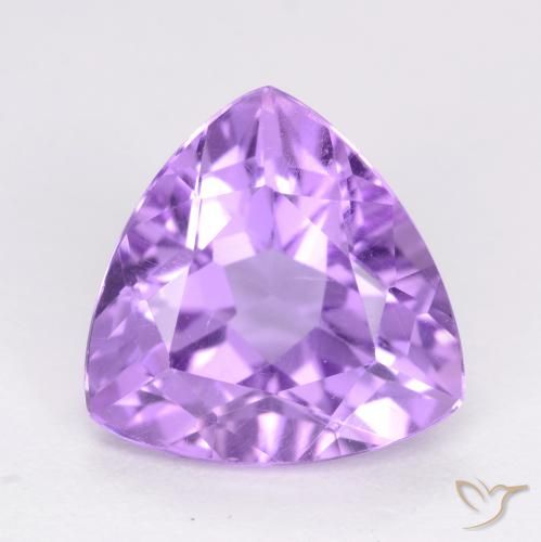 3.03ct 자연스러운 분홍빛이 도는 보라색 자수정, 일조, VS