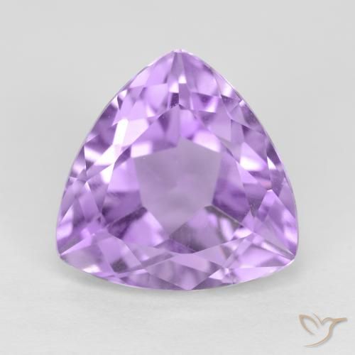 3.16ct 자연스러운 분홍빛이 도는 보라색 자수정, 일조, VS