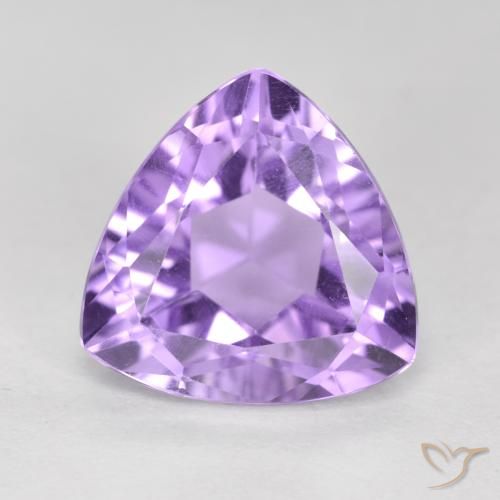 3.18ct 자연스러운 분홍빛이 도는 보라색 자수정, 일조, VS