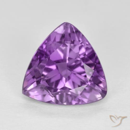 2.86ct 자연스러운 미디엄 다크 바이올렛 자수정, 일조, VS