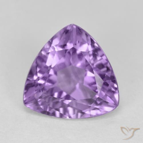 3.00ct 자연스러운 분홍빛이 도는 보라색 자수정, 일조, VS