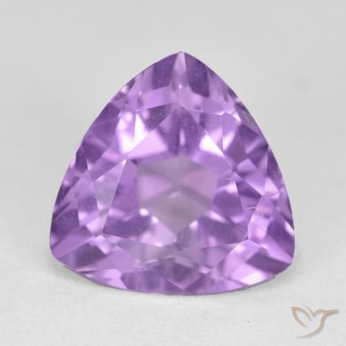 3.00ct 자연스러운 분홍빛이 도는 보라색 자수정, 일조, VS