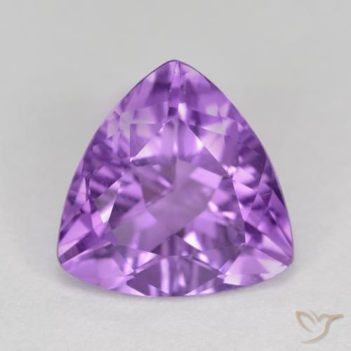 2.61ct 자연스러운 미디엄 다크 바이올렛 자수정, 일조, VS