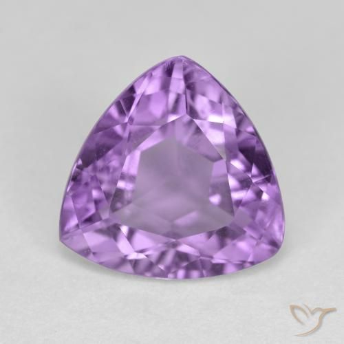 2.89ct 자연스러운 분홍빛이 도는 보라색 자수정, 일조, VS