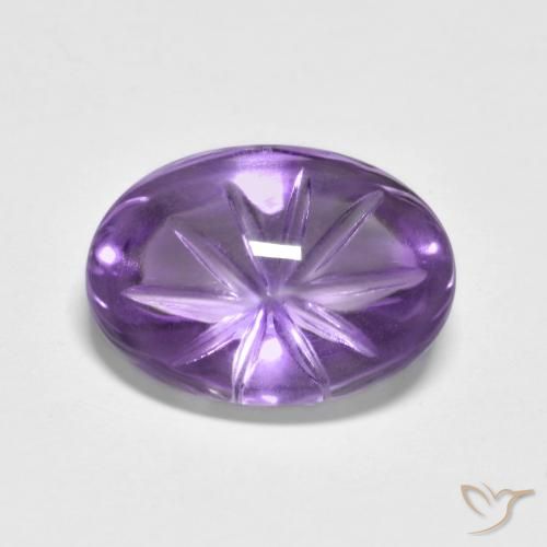 4.94ct 자연스러운 딥 아이리스 바이올렛 자수정, 타원형, 투명한