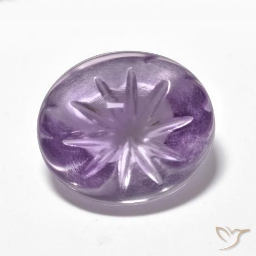 8.27ct 자연스러운 미디엄 바이올렛 자수정, 타원형, 투명한