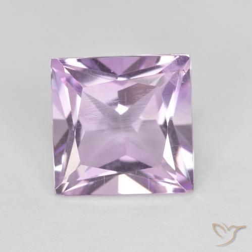 2.20ct 자연스러운 라이트 마젠타 자수정, 정사각형, VS