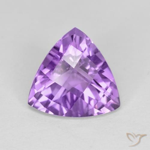 3.09ct 자연스러운 미디엄 바이올렛 자수정, 일조, VVS-VS