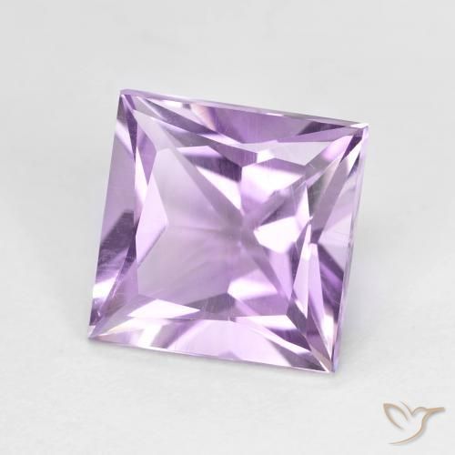 2.11ct 자연스러운 아이리스 바이올렛 자수정, 정사각형, VS