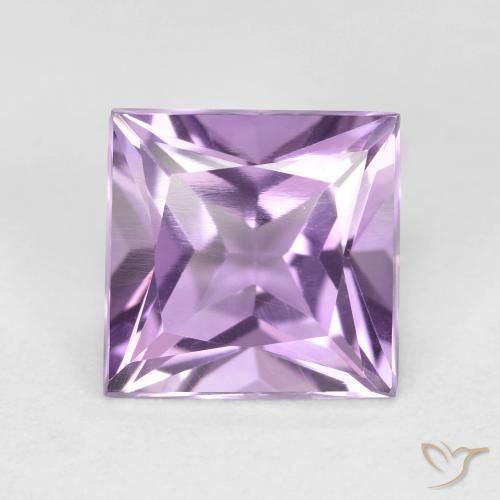 2.23ct 자연스러운 보라색 보라색 자수정, 정사각형, VVS-VS